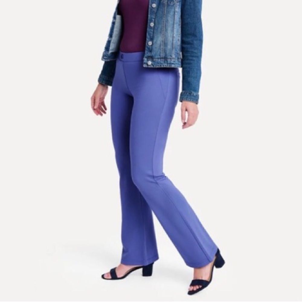Betabrand Bootcut Classic Dress Pant - Periwinkle